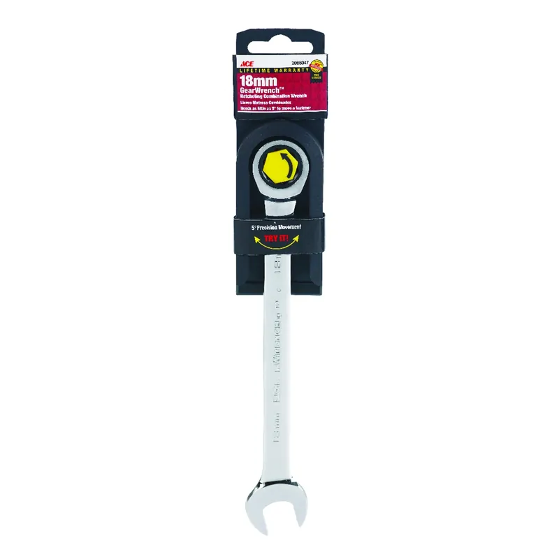 Pro Series Gearwrench 18 Mm X 18 Mm Metric Combination Wrench 9.3 In. Length