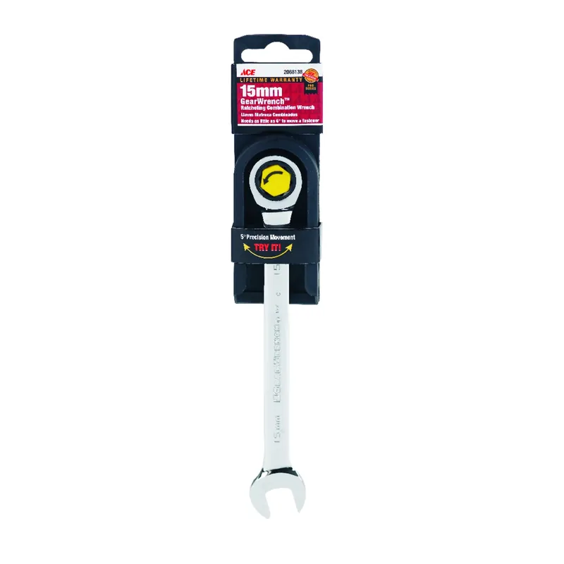Pro Series Gearwrench 15 Mm X 15 Mm Metric Combination Wrench 7.89 In. Long