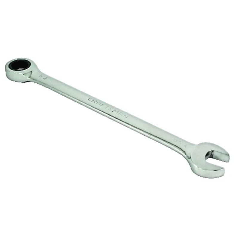 1/2 In. 12 Point Sae Ratcheting Wrench - Durable Chrome Finish