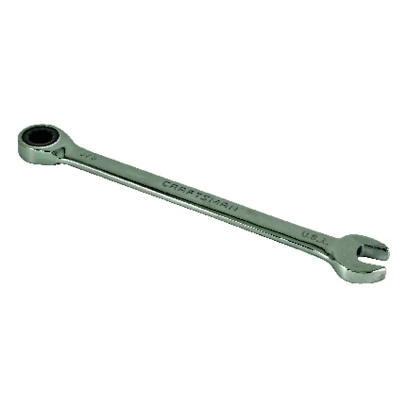 3/8 Inch 12 Point Sae Ratcheting Wrench 8.66 Inch Length