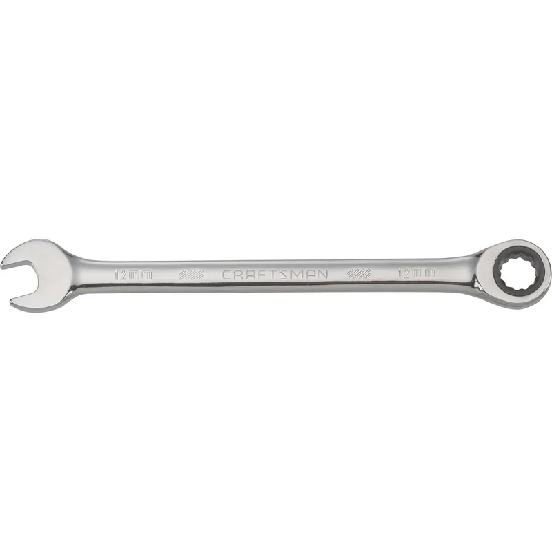 Craftsman 12mm 12-point Metric Ratcheting Wrench With Chrome Finish
