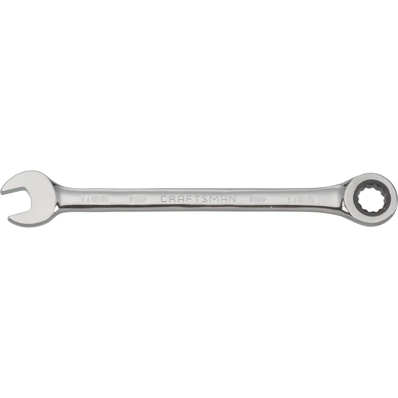 Craftsman 14 Mm 12 Point Metric Combination Ratcheting Wrench 8.7 In Length