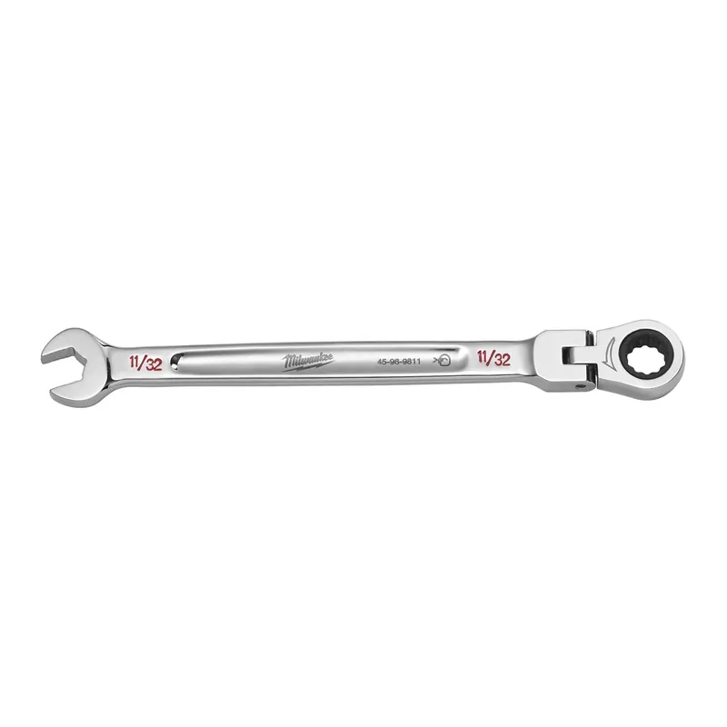 11/32 In. X 11/32 In. 12 Point Sae Flex Head Combination Wrench 6.14 In. L