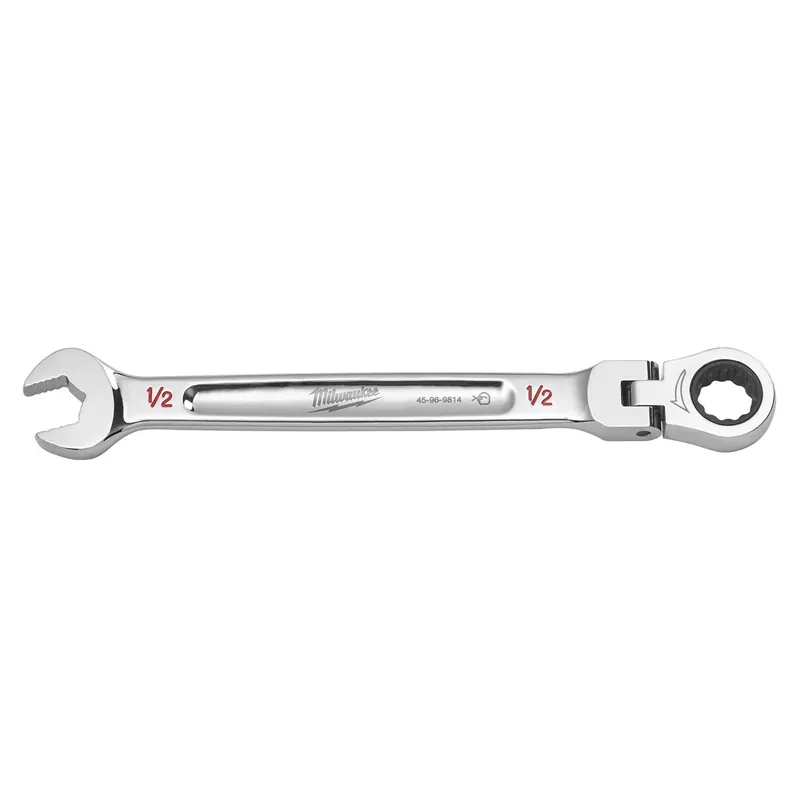 1/2 In. X 1/2 In. 12 Point Sae Flex Head Combination Wrench 7.34 In. L