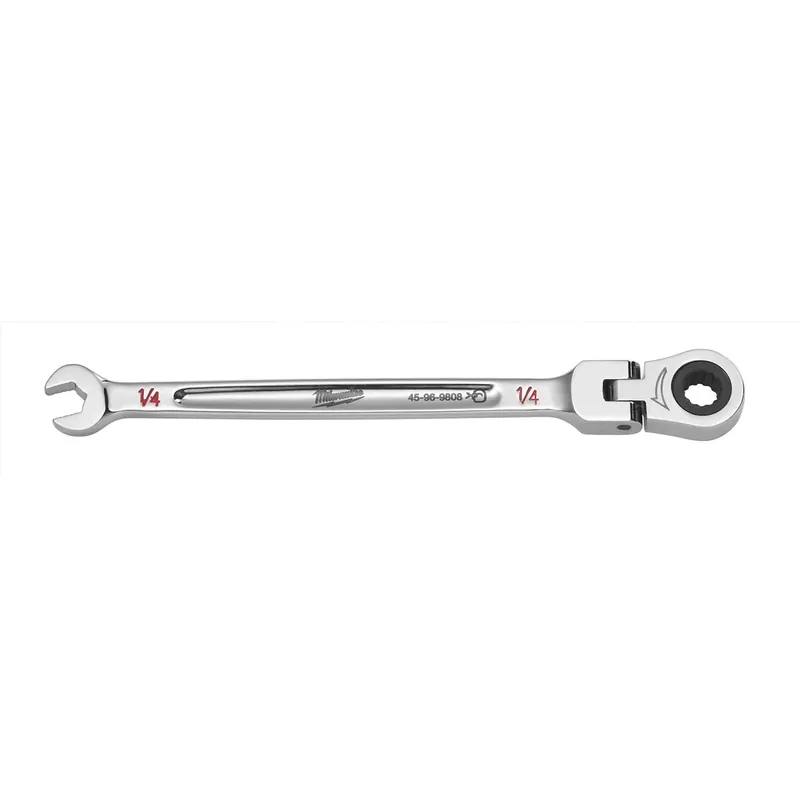 1/4 In. X 1/4 In. 12 Point Sae Flex Head Combination Wrench 5.28 In. L