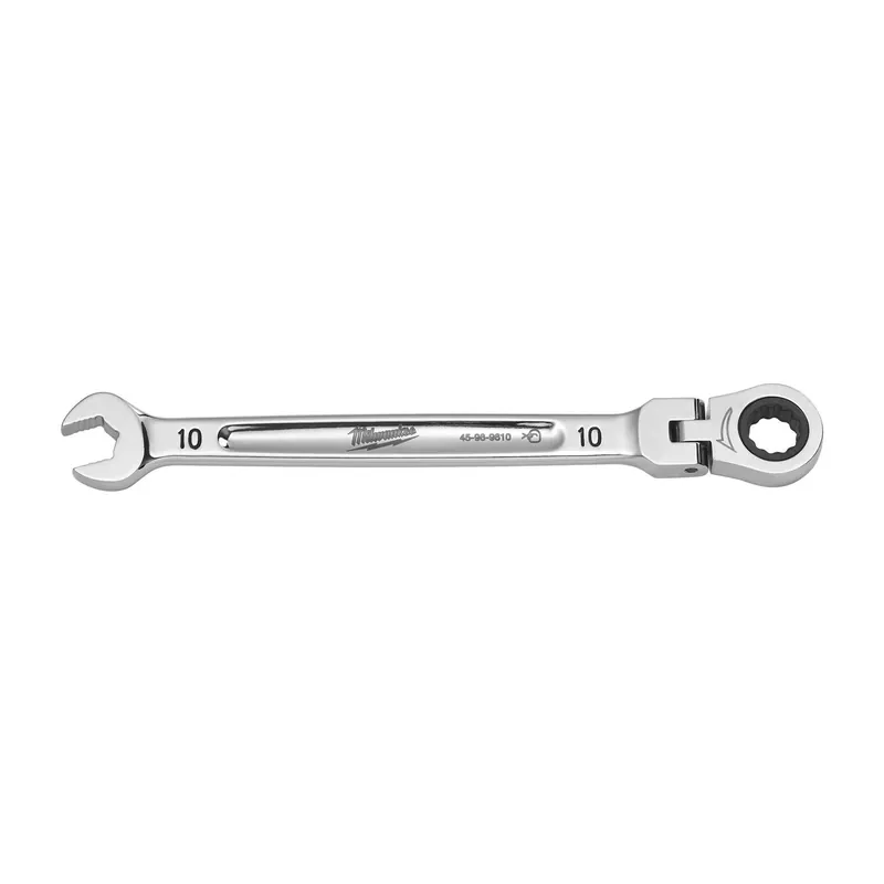10 Mm X 10 Mm 12 Point Metric Flex Head Combination Wrench 6.5 In. L