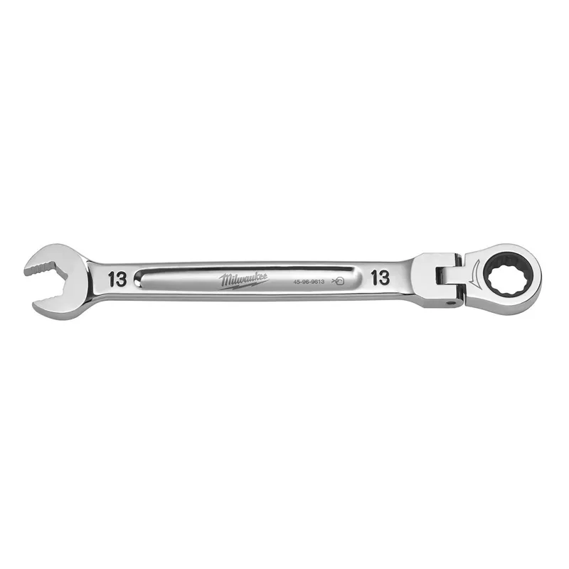 13 Mm X 13 Mm 12 Point Metric Flex Head Combination Wrench 7.34 In. L