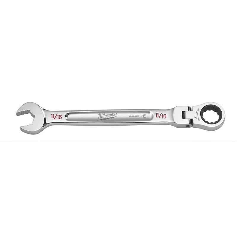 11/16 In. X 11/16 In. 12 Point Sae Flex Head Combination Wrench 9.19 In. L