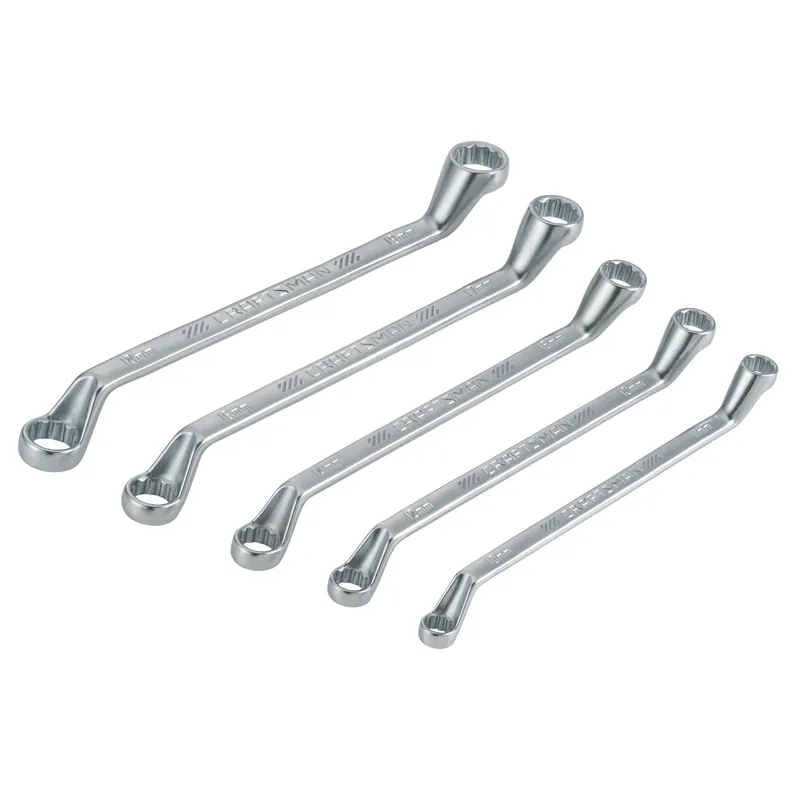 12 Point Metric Deep Offset Box Wrench Set 5 Piece With Storage Tray