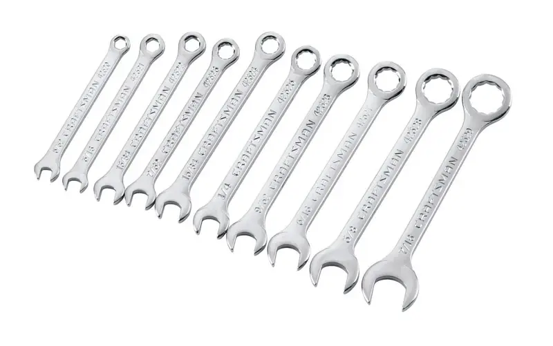10-piece Sae Ignition Wrench Set - Steel Construction, Metric Sizes