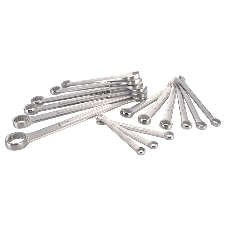12 Point Metric Combination Wrench Set 15 Piece With Box End And Open End