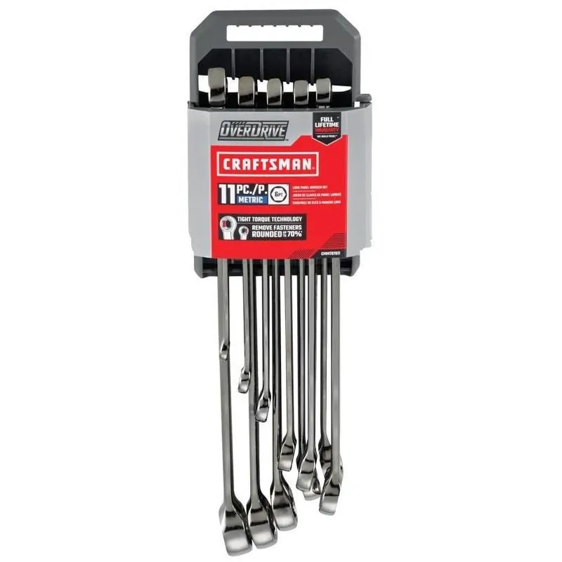 Craftsman Overdrive 11‑Piece Metric 6‑Point Wrench Set – Chrome Vanadium Steel