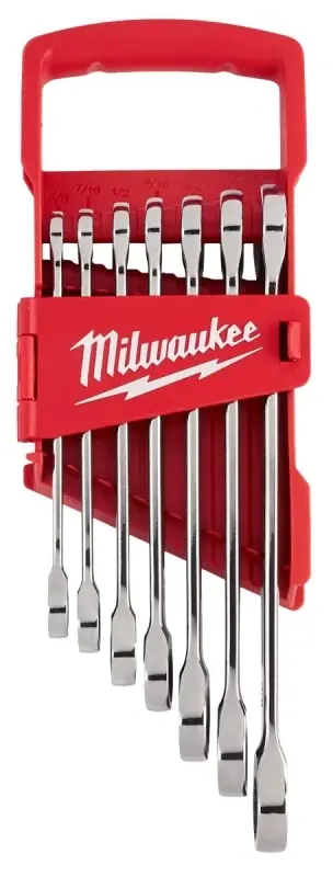 12-point Ratcheting Combination Wrench Set, 7-piece, Model 48-22-9406