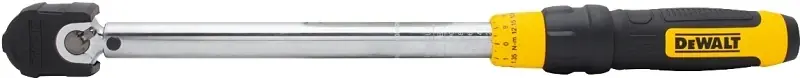Micrometer Torque Wrench, Quick Release Trigger, Rubber Bumper, 3/8 In. Drive