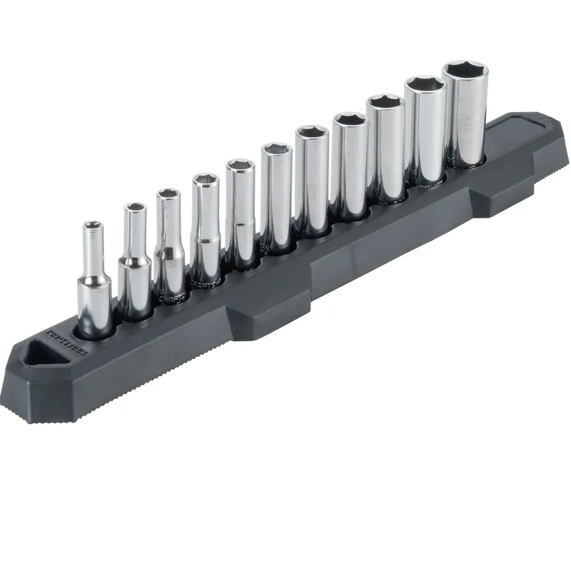 11 Piece 1/4 In. Drive Sae 6 Point Deep Socket Set