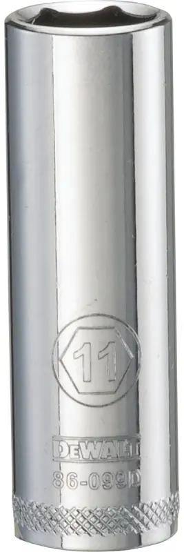 Metric Deep Socket, 6-Point, 1/4 In. Drive, 11mm