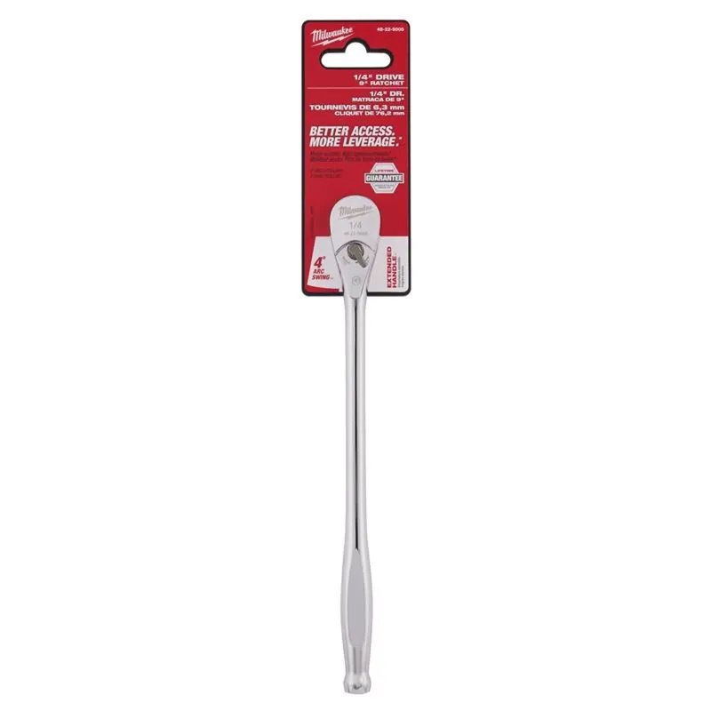 1/4 In. Drive 90 Tooth Extended Ratchet, Model 48-22-9005