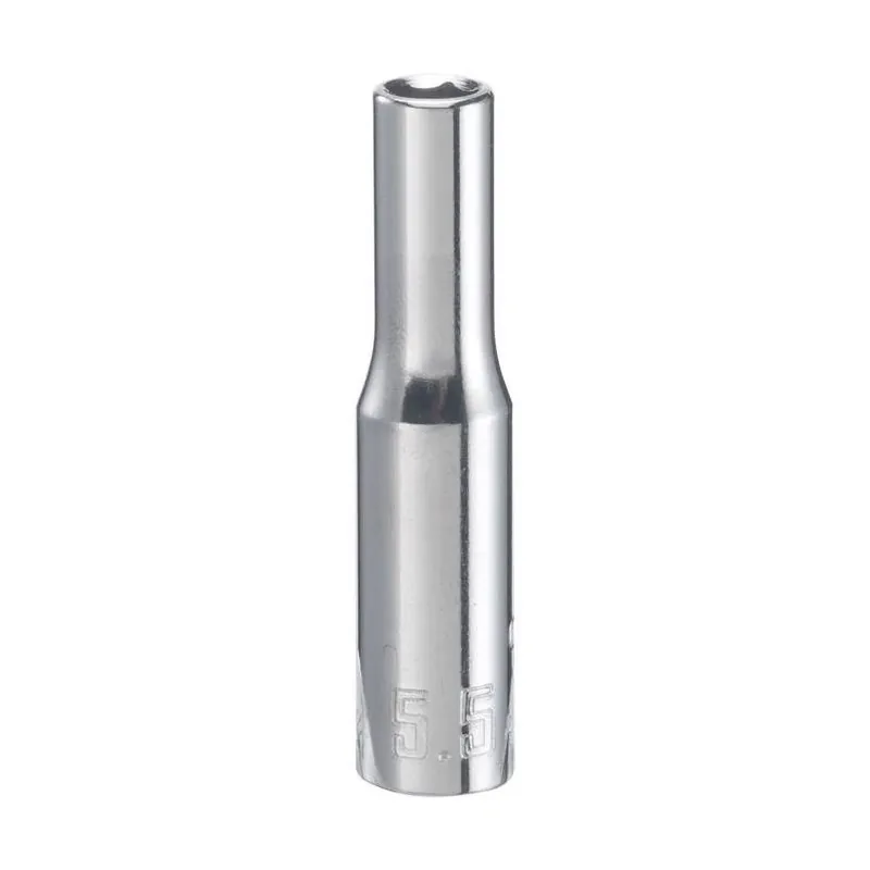 Craftsman 5.5mm 1/4" 6‑Point Deep Socket – Chrome Finish