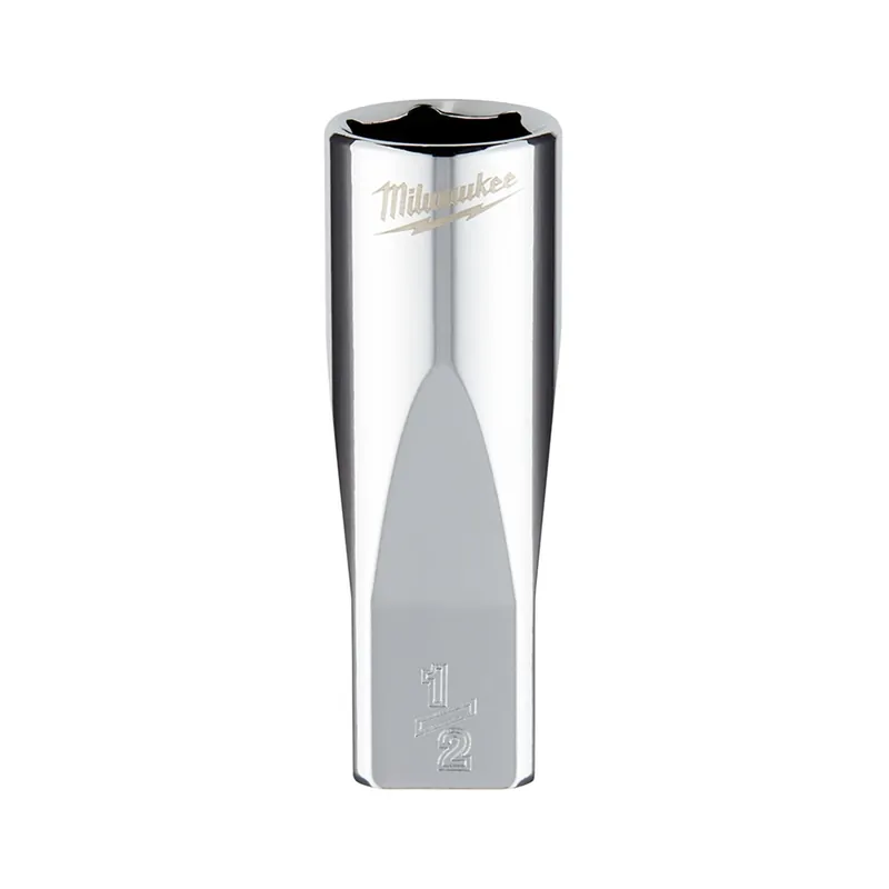1/4 In. Drive 1/2 In. 6-point Deep Socket With Four Flat Sides