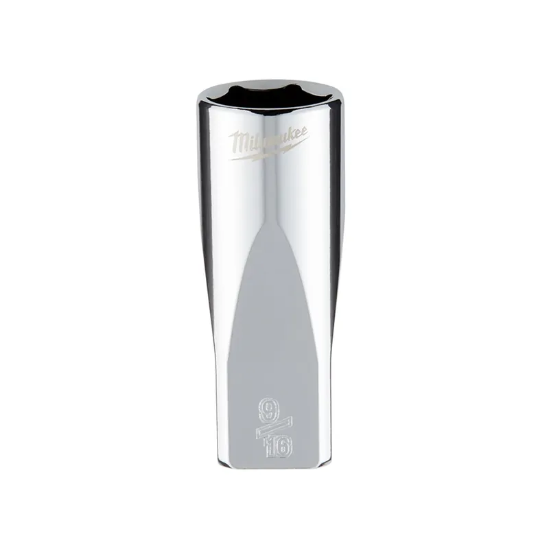 1/4 In. Drive 9/16 In. 6-point Deep Socket With Four Flat Sides