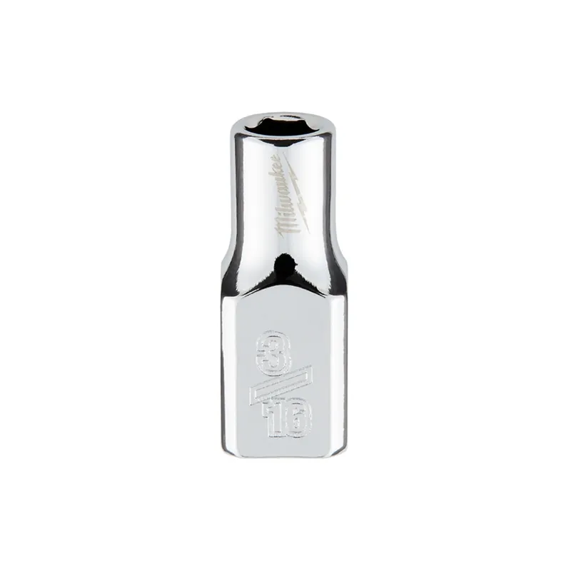 1/4 In. Drive 3/16 In. 6-point Shallow Standard Socket With Four Flat Sides