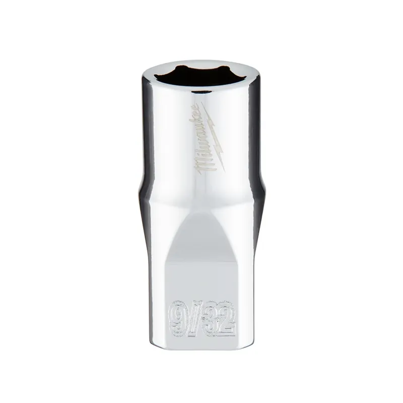 1/4 In. Drive 9/32 In. 6-point Shallow Standard Socket With Four Flat Sides