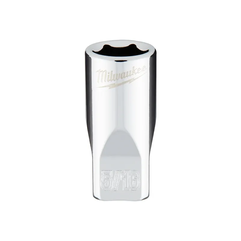1/4 In. Drive 5/16 In. 6-point Shallow Standard Socket With Four Flat Sides