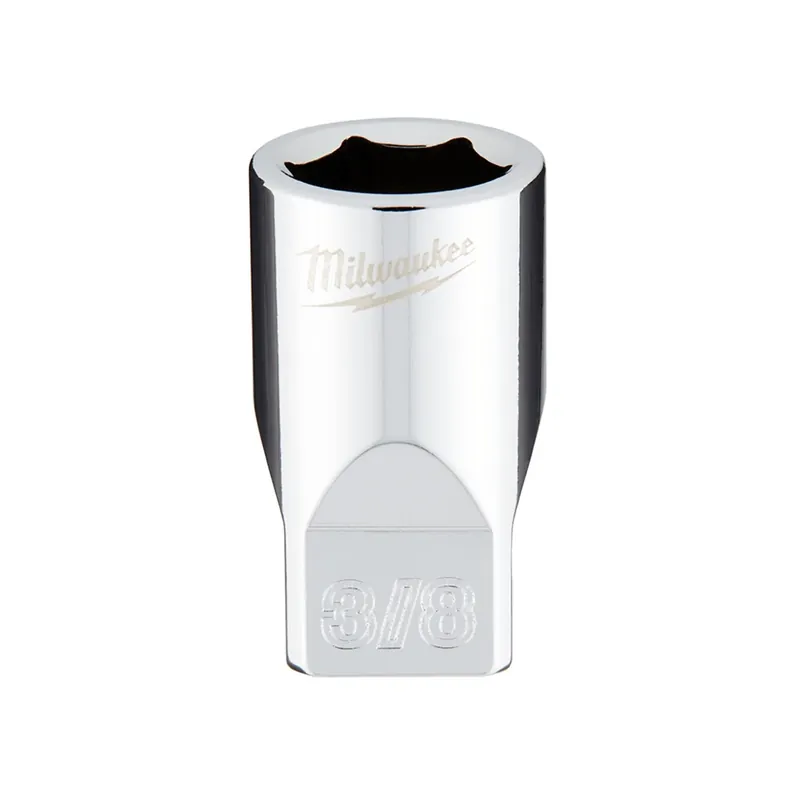 1/4 In. Drive 3/8 In. Sae 6-point Shallow Standard Socket With Four Flat Sides