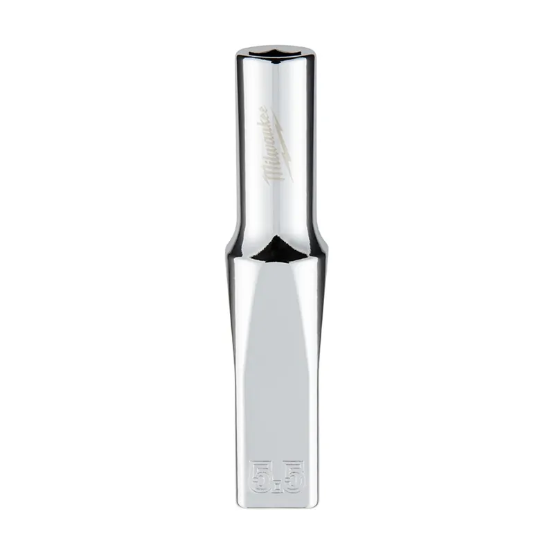 1/4 In. Drive 5.5 Mm 6-point Deep Metric Socket With Four Flat Sides