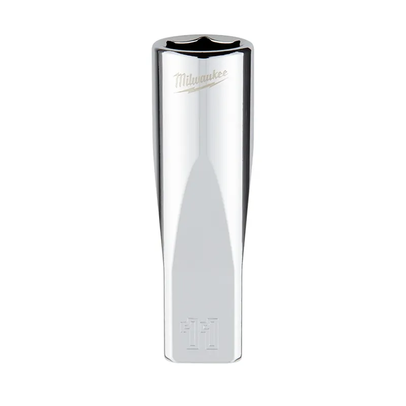 1/4 In. Drive 11 Mm 6-point Deep Metric Socket With Four Flat Sides