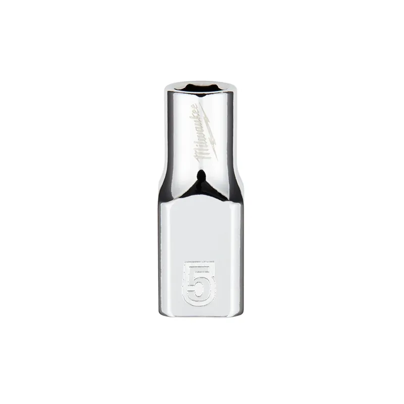 1/4 In. Drive 5 Mm 6-point Shallow Metric Socket With Four Flat Sides