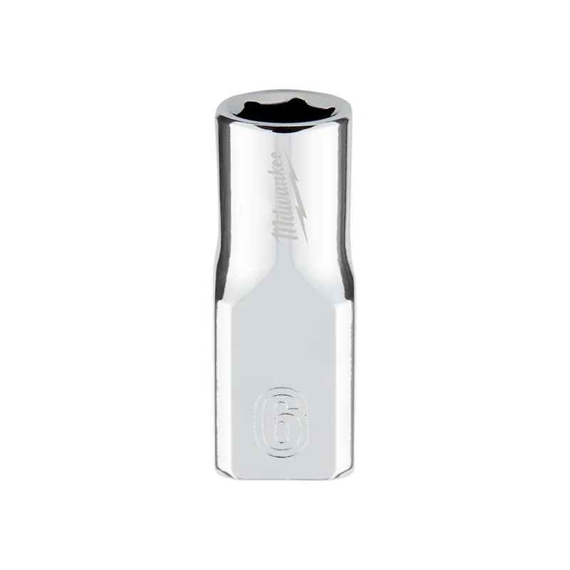 1/4 In. Drive 6 Mm 6-point Shallow Metric Socket With Four Flat Sides