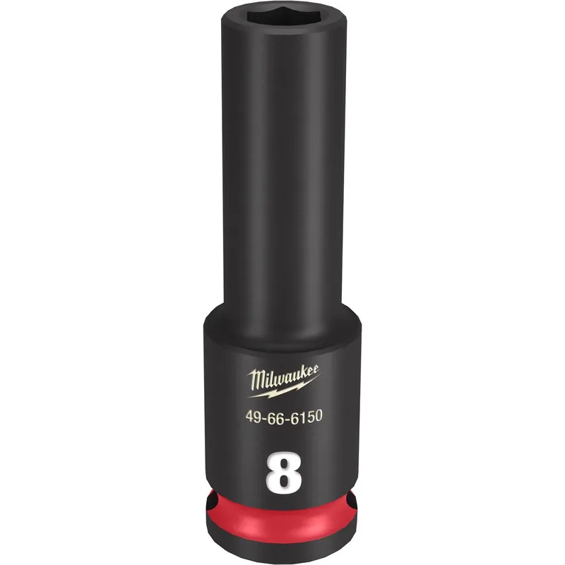 Shockwave 8 Mm X 3/8 In. Drive Metric/sae 6 Point Deep Impact Socket