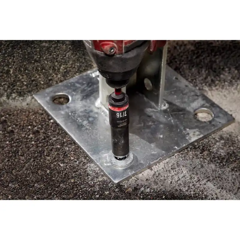 Milwaukee Shockwave 7/16 In. X 3/8 In. Drive SAE 6 Point Deep Impact Socket 1 Pc