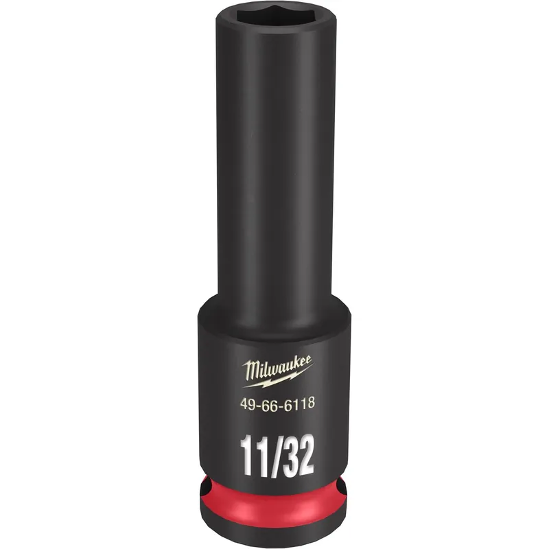 Shockwave 11/32 In. X 3/8 In. Drive Sae 6 Point Deep Impact Socket