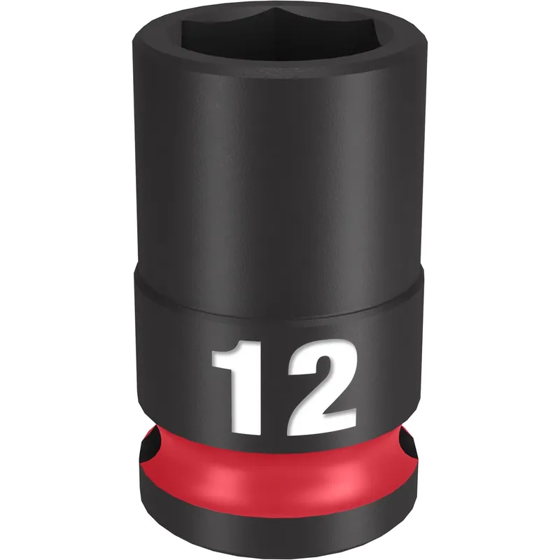 Shockwave 12 Mm X 3/8 In. Drive Metric/sae 6 Point Standard Impact Socket