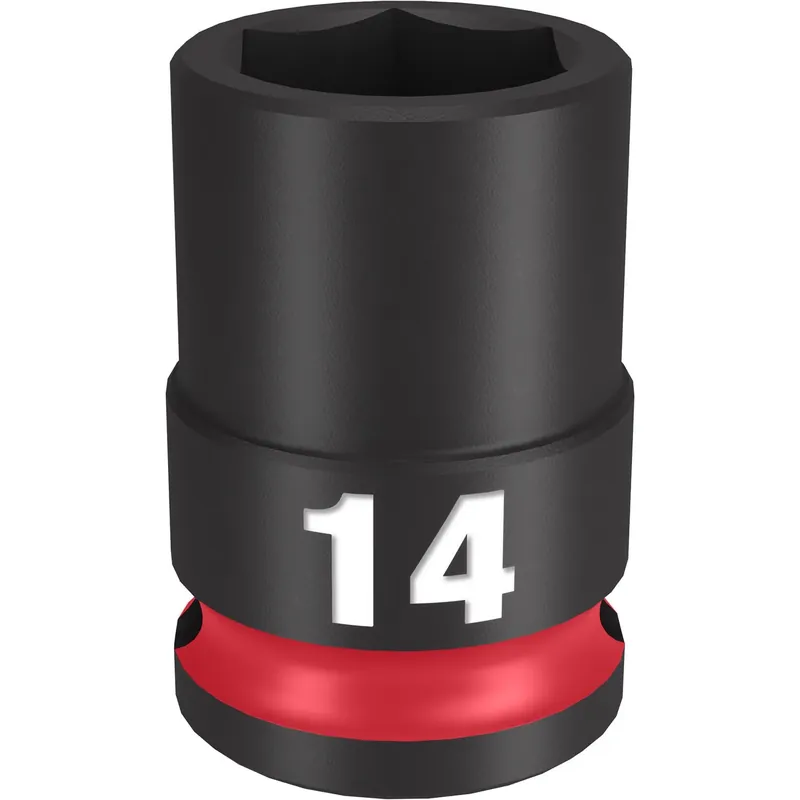 Shockwave 14 Mm X 3/8 In. Drive Metric/sae 6 Point Standard Impact Socket