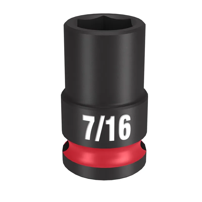 7/16 In. X 3/8 In. Drive Sae 6 Point Standard Impact Socket