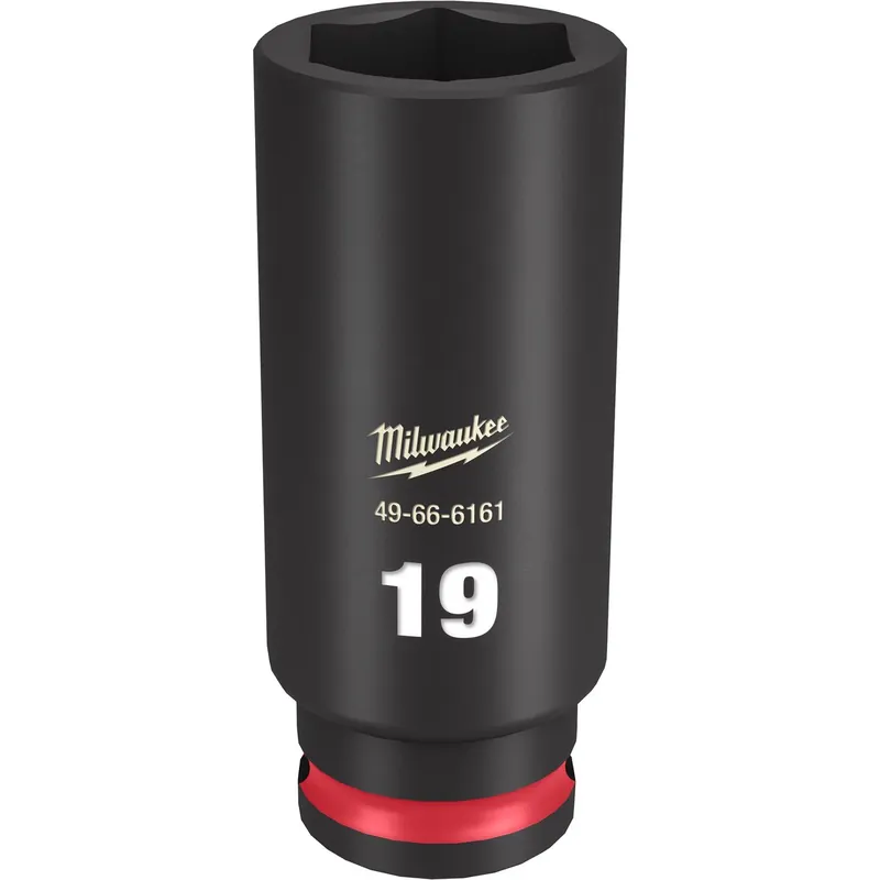 Shockwave 19 Mm X 3/8 In. Drive Metric/sae 6 Point Deep Impact Socket
