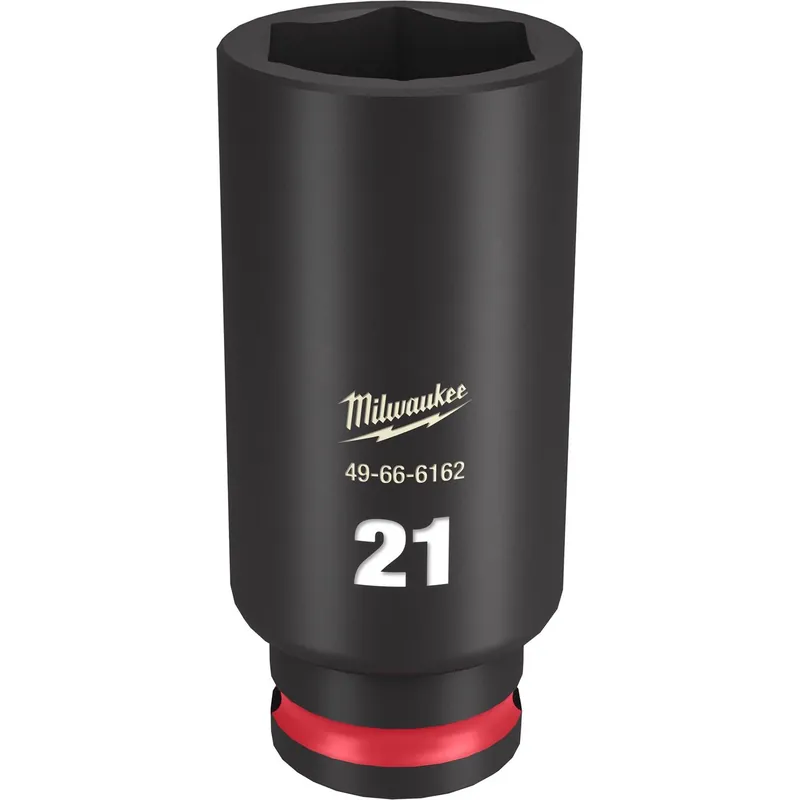 Shockwave 21 Mm X 3/8 In. Drive Metric/sae 6 Point Deep Impact Socket