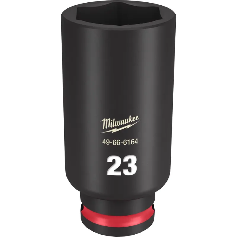 Shockwave 23 Mm X 3/8 In. Drive Metric/sae 6 Point Deep Impact Socket