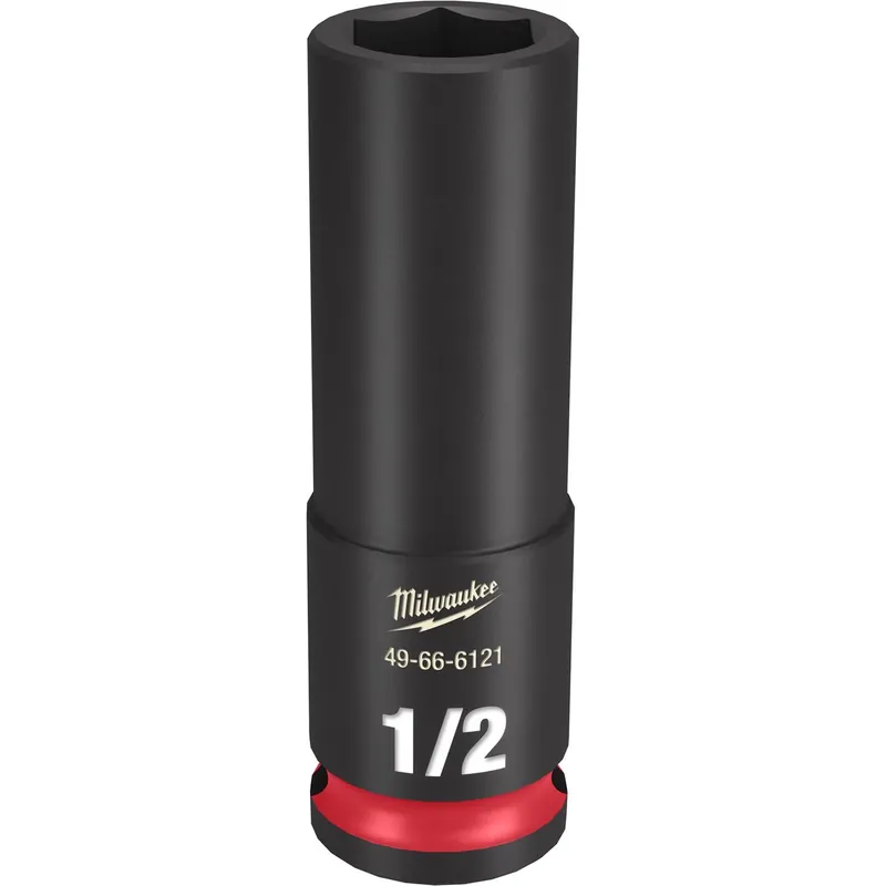 Milwaukee Shockwave 1/2 In. X 3/8 In. Drive SAE 6 Point Deep Impact Socket 1 Pc