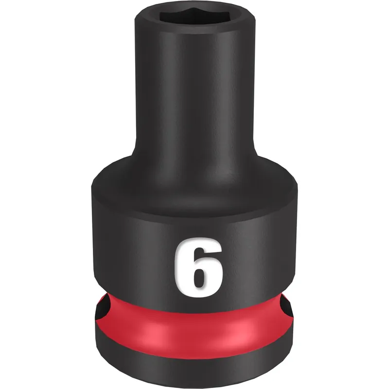 Shockwave 6 Mm X 3/8 In. Drive Metric/sae 6 Point Standard Impact Socket
