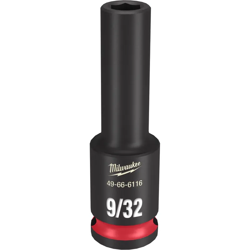 9/32 In. Drive 3/8 In. Sae 6 Point Deep Impact Socket