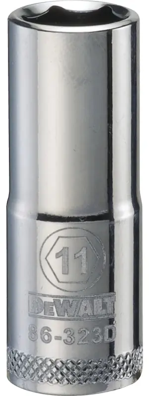 Metric Deep Socket, 6-Point, 3/8 In. Drive, 11mm