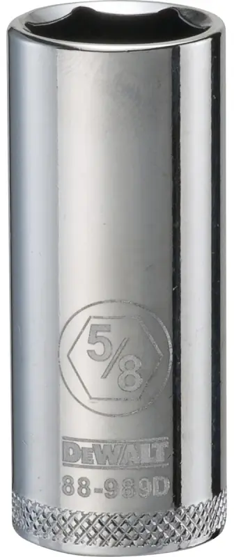 SAE Socket, Deep, 6-Point, 5/8 In., 3/8 In. Drive