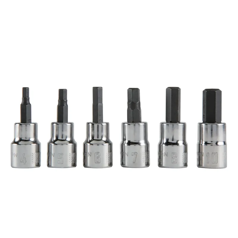 3/8 In. Drive Metric Hex Bit Socket Set 6 Pieces With Corrosion Resistance