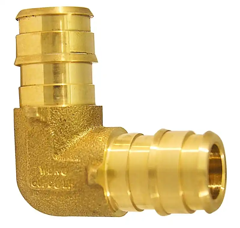 Apollo PEX-A 1/2 In. Expansion PEX In To X 1/2 In. D Barb Brass 90 Degree Elbow