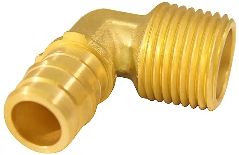 Apollo PEX-A 1/2 In. Expansion PEX In To X 1/2 In. D MNPT Brass 90 Degree Elbow