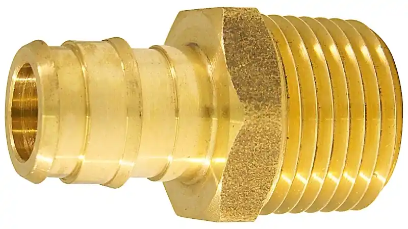 Apollo PEX-A 1/2 In. Expansion PEX In To X 1/2 In. D MPT Brass Adapter